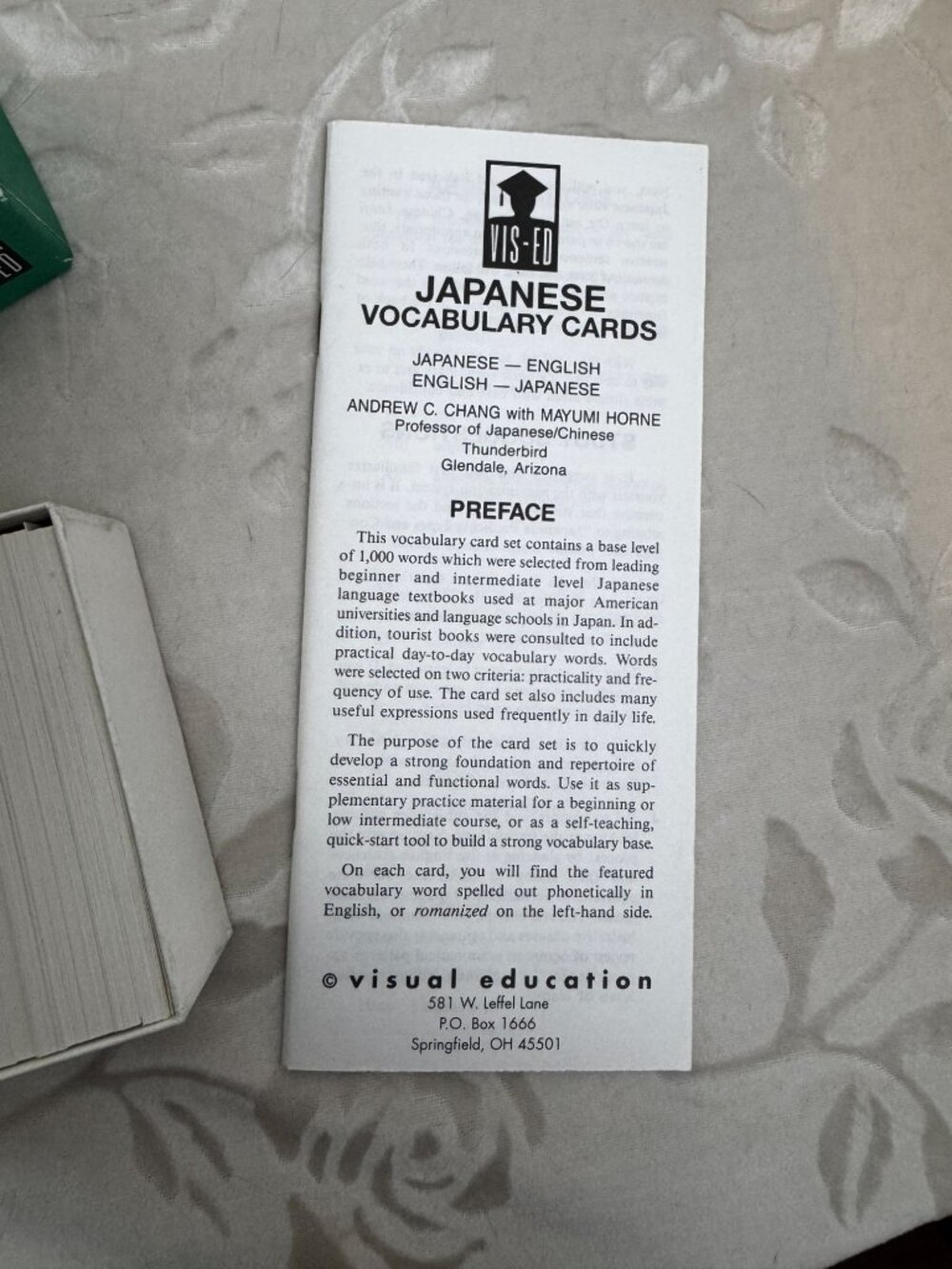 Japanese Vocabulary Flashcards By VIS-ED 1000 Words Academic Study Set - Picture 4 of 7